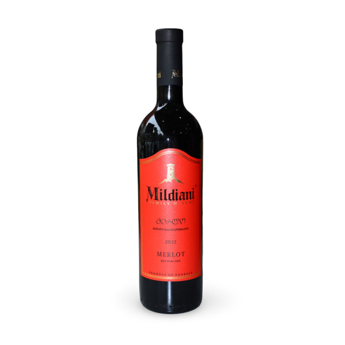 MILDIANI  Merlot red semi-dry 2022